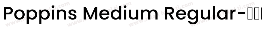 Poppins Medium Regular字体转换